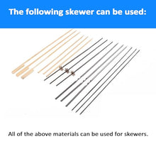 8/12 Hole Stainless Steel Meat Skewer Machine, Manual Bbq Bamboo Skewer Meat Making Machine, Adjustable Design, Fits All-length Bamboo/metal Skewers, For Outdoor Picnic 8 skewers