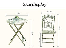 Daily Accessories Outdoor Folding Table and Chairs Garden Patio Table 2 Large Chairs Rust Proof | Weatherproof