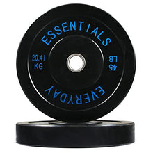 BalanceFrom Olympic Bumper Plate Weight Plate Set Black