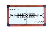 Hathaway Dorsett 60-in Air Hockey Table LED Scoring Wood Grain/Silver/Black