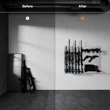 Hold Up Displays Gun Wall Mount Display Modular Tactical Storage System Light Silver