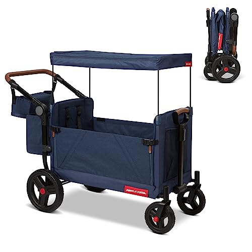 Radio Flyer Atlas Stroll N Wagon Folding Wagon Blue