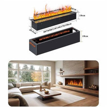 TBLOTYD Decorative Fireplace Water Steam Fireplace 3D Atomized with 7 Flame Colors and 5 Brightness Levels, Touch/Remote Control,CH