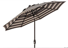 Treasure Garden 9ft Patio Umbrella - Outdoor Furniture Market Umbrella – Glide Tilt – Bronze Aluminum Frame (O'bravia2, Khaki)