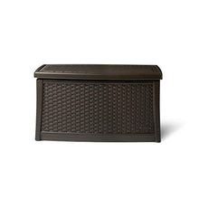 Suncast Resin Wicker Loveseat w/Storage & Resin Wicker Coffee Table w/Storage