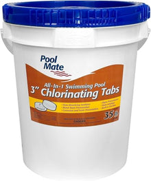 Pool Mate 35-Pounds Premium All-in-1 Swimming Pool Chlorine Tablets 3 Inch