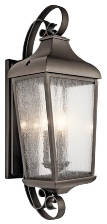 Kichler Three Light Outdoor Wall Mount Bronze/Dark
