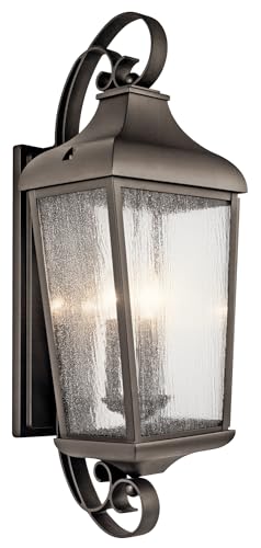 Kichler Three Light Outdoor Wall Mount Bronze/Dark