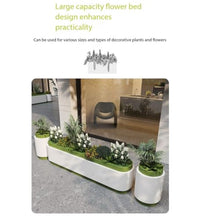 M3b6G8p1 Planter Box Large Planter Box Outdoor Combined Landscape Fence Flower Trough(Small)