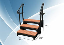 Confer Plastics 3 Step Signature Spa Step (Redwood)