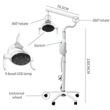 Tankredrug 28W Portable Dental Examination LED Light Stand Mobile Surgical Medical Lamp White
