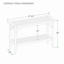 Cambridge Casual Teak Auburn Outdoor Console Table, Solid Indonesian Teak Wood in Weathered Gray Finish, Stylish and Durable Patio Accent or Plant Table for Porch, Deck, Garden, or Outdoor Entryway