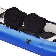 Loyaltaling Boating Equipment Inflatable Kayak Set with Paddle and Air Pump Blue and White