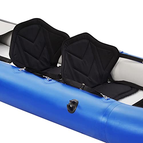 Loyaltaling Boating Equipment Inflatable Kayak Set with Paddle and Air Pump Blue and White
