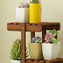 WZWTYSM flower standWooden Plant Holder Flower Pot Holder Container Shelf Plant Accessories Indoor Outdoor Balcony Garden Decoration Plants Flower Shelf Brown
