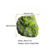 Artificial Moss Landscape Stones, Realistic Decorative Fake Rocks