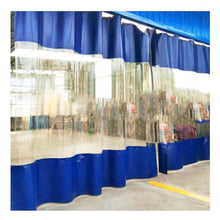Rygcrud Industrial Wash Bay Curtains Partition, Outdoor Vinyl Curtain for Patio, Clear Tarps for Pergola, Porch, Divide Work Areas Quickly(5x4m)