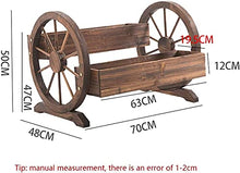 ZOCWJK Wooden Plant Stand Storage Rack Garden Planter Box Raised Bed Stand Pot Raised Garden Bed Flower Pot Stand Multi Tier Display Shelf Stand,