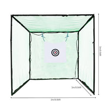 Eleeferri Golf Hitting Cage with Practice Net & Swing Mat Green Black White