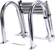 SAeWare Pontoon Marine Ladder Rear Entry Pontoon Telescopic Folding Swimming Pool Ladder Stainless Steel Pontoon Marine Inboard Ladders