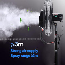 GFJYKDL Portable Misting Fan - 26In Outdoor Cooling Fan with 3 Speeds, Ideal for Restaurants, Garages, Gyms, Workshops - Liftable & Versatile Cooling Solution,65cm/26in