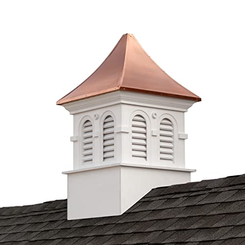 Good Directions Smithsonian Columbia Vinyl Cupola, 26" x 43", White