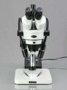 AmScope Digital Trinocular Stereo Zoom Microscope 7X-45X White