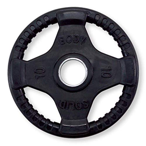 Body-Solid Olympic Weight Plates Set 355lbs Quad Grip Rubber Coated Black