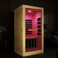 OUTEXER Infrared Sauna Room Indoor Saunas Home Obeche Wood 900W