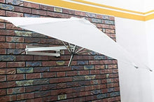 MidiLi Outdoor Garden Parasol,Wall Mount Patio Umbrellas,Balcony Sun Shade Umbrellas, Aluminium Pole,8ft / 250cm