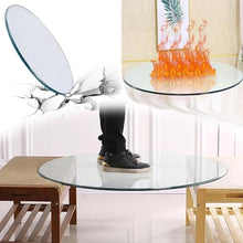 VRFTGHYJU Clear Round Tempered Glass Table Top Replacement for Patio, Office, and Dining Tables - Beveled Polished Edge,(90cm(36inch))