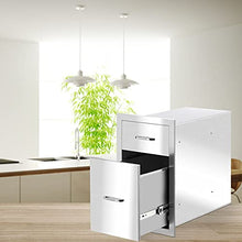 51.69 x 32.99 x 52.98) cm(L x W x H) Outdoor Kitchen Drawers Stainless Steel BBQ Drawers for Outdoor Kitchen BBQ Island WIDE APPLICATION