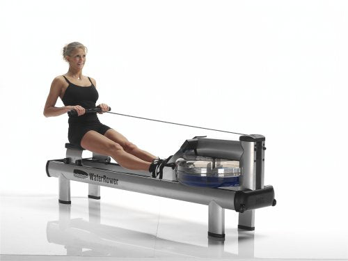 WaterRower M1 Hi Rise Rowing Machine with S4 Monitor Silver