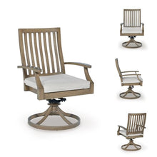 Signature Design by Ashley Rainier Ranch Outdoor Swivel Chairs Set of 2