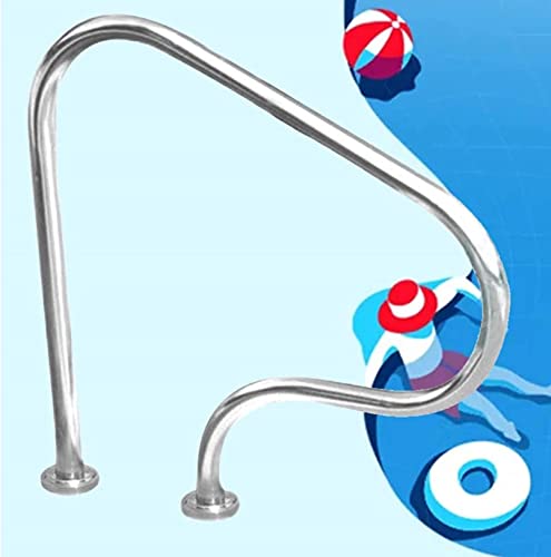 Pool Handrail Swimming Pool Handrails, Inground Pool Pool Railing,Pool Hand Rail, 304 Stainless Steel Pool Railing Handrails Easy to Install