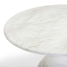 TOV Furniture Smooch White Marble Print Indoor/Outdoor 47" Round Dining Table