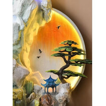 Floor Water Fountain Rockery, Flowing Water Landscape Circular Ornaments Feng Shui Wheels, Wealth Attracting Fountains Light Luxury Living Rooms Floor Decorations Water Fountain Garden Waterfall