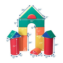Children's Factory Foam Building Blocks Set B Rainbow