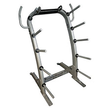 Body-Solid Cardio Barbell Training Set - Complete Cardio Exercise Barbells Set with Grey Rack and Blue/Green/Red Weight Plates