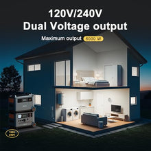 OSCAL PowerMax 6000 Solar Generator, 120/240V Split Phase Voltage
