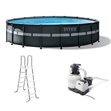 Intex Above-Ground Pool Set with Pump and Vacuum Gray
