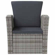 MNCVXAXG 16 Piece Patio Lounge Set with Cushions Poly Rattan Gray