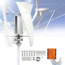 CHRISK 24v,Wind Turbine Generator Kit 8000W Portable Vertical Helix Wind Power Turbine Generator Kit 3 Blade Wind Generator Kit