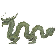 Design Toscano Asian Dragon of The Grand Temple Cast Bronze Garden Statue Green