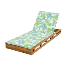 Merax Acacia Wood Chaise Lounge Chair Outdoor Set of 4, Patio Recliner with 4 Position Adjustable Backrest and 1.57" Thick Double-fold Cushion