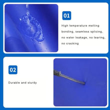 PVC Canvas Pool Above Ground, Circular Thickening Pool, Large Collapsible Frame Pool, Aquarium Pool Pond, for Culture Agricultural Irrigation Water Storage Tank, Easy to Install ( Color : Blue , Size