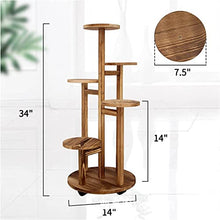 iumLeap 5 Tiered Tall Plant Stand,Corner Display Rack, Multi-Tier Planter Pot Holder Flower Stand for Living Room Balcony Garden Patio