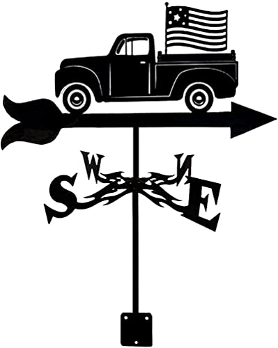 Weathervane Weather Vane Wind Direction Indicator Measuring Tools Wind Vanes Decorative Garden Yard (F1 Cars) (Pickup Trucks)