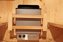 SymbolicSpas Outdoor 4 Person Canadian Pine Barrel Sauna Double Bench