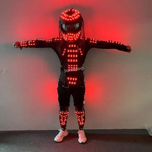 Earthradius LED Robot Suit Full Color Dance Costume Black Small